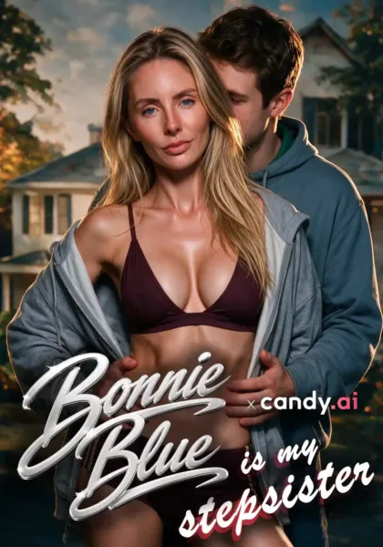 Bonnie Blue is My Stepsister – Candy AI Shorts poster starring Bonnie Blue's AI twin