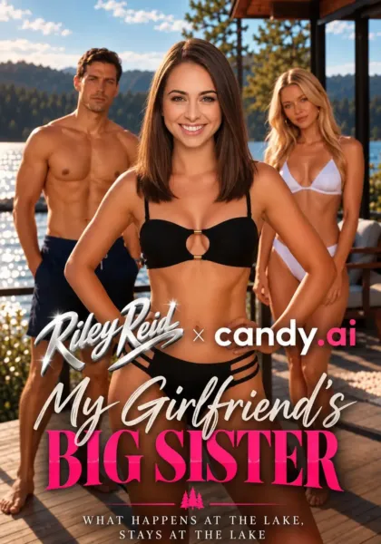 My Girlfriend’s Big Sister is Riley Reid – Candy AI Shorts poster starring Riley Reid's AI twin